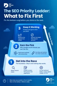 SEO Priority Ladder Infographic